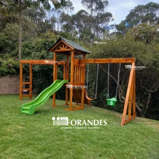 💚💚Parque Eurokids Max! Un parque ideal para que tus niños puedan jugar por horas en tu propio Jardín!!! Este modelo incluye:
1. Pasamanos
2. Columpios
3. Rodadero
4. Muro de escalar
5. Una torre
Es el parque ideal para compartir con amigos!! Visita nuestra tienda virtual en www.forandes.com
🛒Tienda Virtual: www.forandes.com
📌 Bogotá D.C. 
🚚Envios para todo el país.
📱3135026932 - 3133334213
.
.
.
#forandes #woodworking #wooddesign #wood #juegosenmadera #parquesinfantiles #casaforandes #byforandes #casaenelarbol #casitasdemadera #casitasdemuñecas #casitasinfantiles #casasenmadera #treehouse  #playhouse #cubbyhouse #ourdoorplayground #casasenmaderainmunizada #casasdemadera #diversionniños #Bogota
#construccionesenmadera #casasdemaderaencolombia #cabañasdemadera #construccionrapida